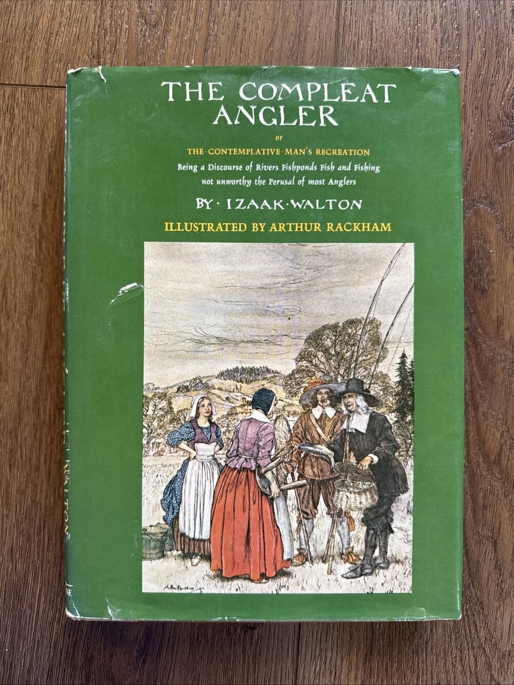 ⁠Vintage The Compleat Angler Izaak Walton Arthur Rackham 1975 Weathervane Book⁠